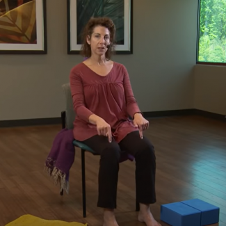 41-minute gentle chair yoga